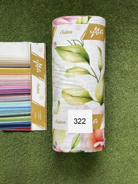 Cатин  принт 322