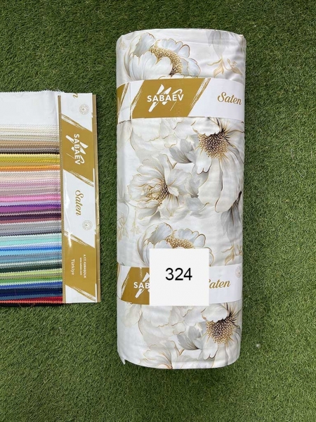 Cатин  принт 324