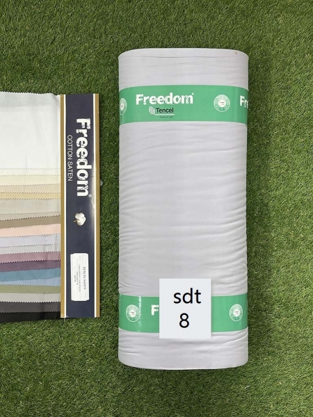 Сатин тенсел 100% код 8 світло-сірий