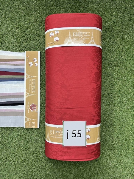 Сатин жакард № 55 червоний