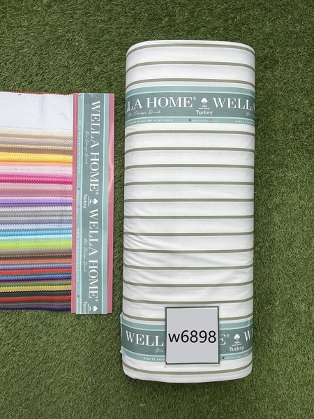 Ранфорс принт 6898 полоска оливка