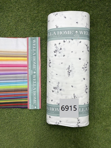 Ранфорс принт 6915 ландыши серые