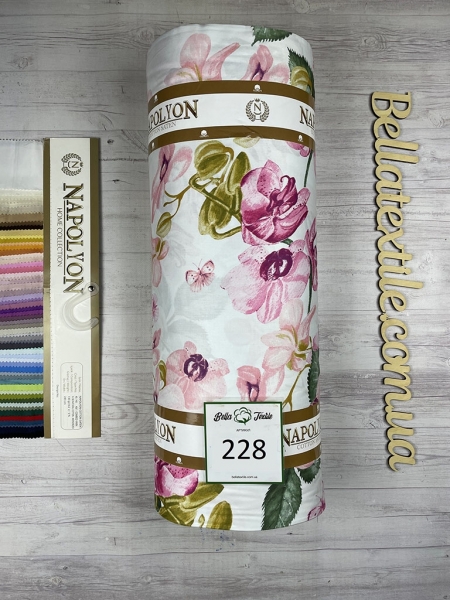 Cатин  принт 228