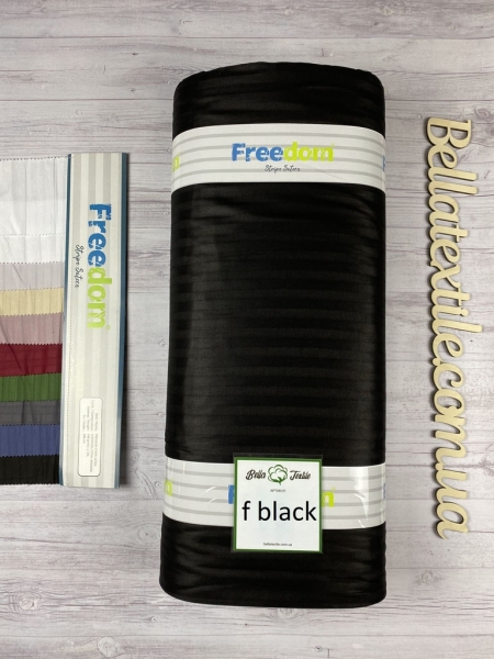 Страйп Сатин Freedom 1 см № black