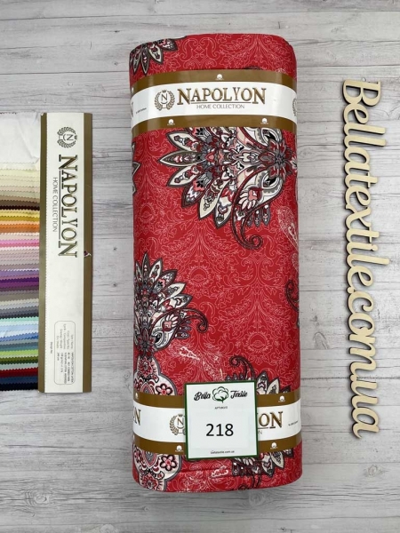 Cатин  принт 218