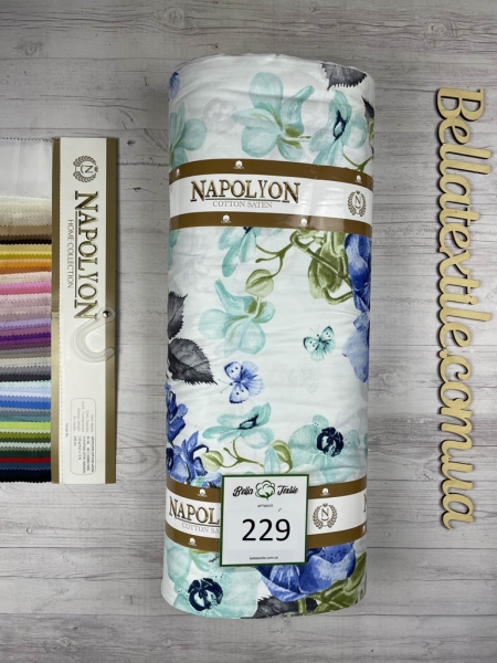 Cатин  принт 229