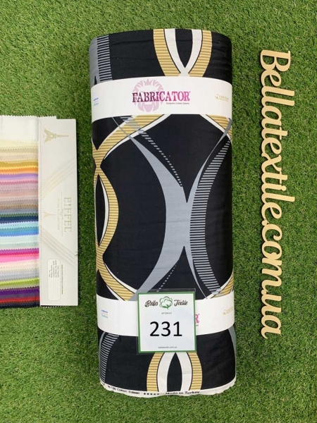 Cатин  принт 231